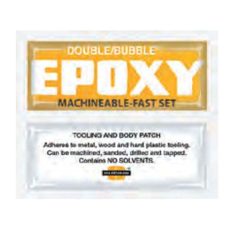 Double Bubble Epoxy, Machineable, Fast Setting Yellow, 100 x 3.8 Gram Packets per Box