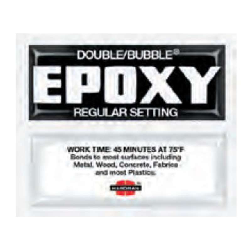 Double Bubble Epoxy, Regular Setting Black, 100 x 3.5 Gram Packets per Box