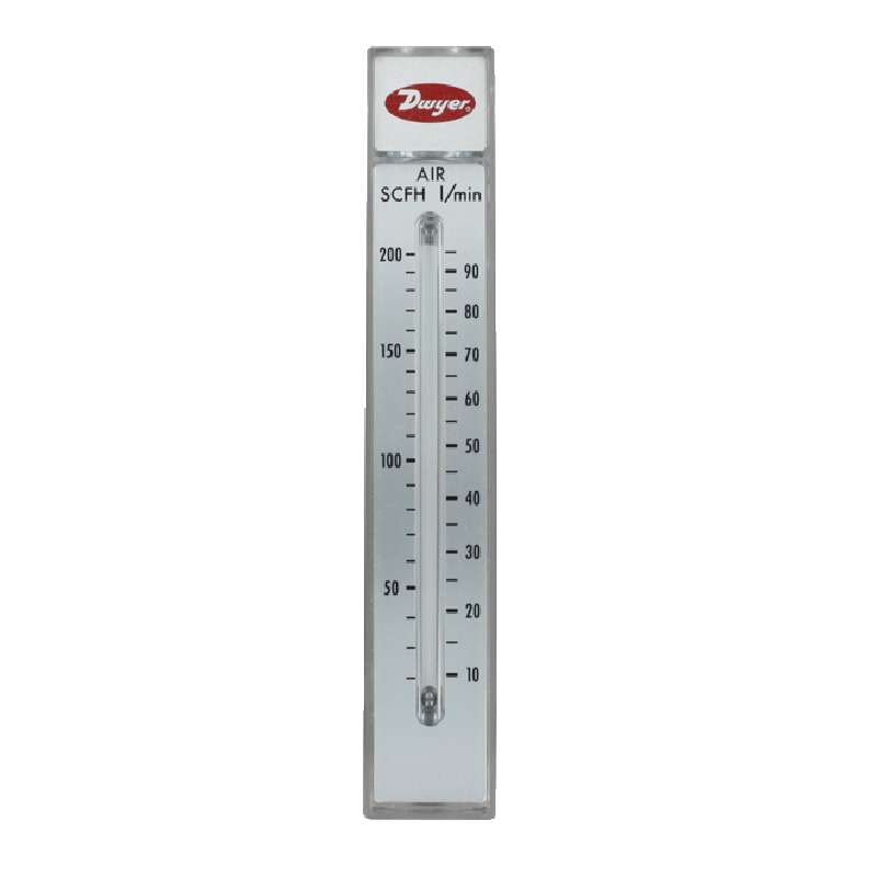 Flowmeter, Range 1.2-10 SCFH/0.6-5 LPM Air