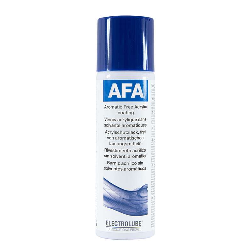 Electrolube® AFA200 Aromatic Free Acrylic Conformal Coating, 200ml Can, 12 Cans per Case