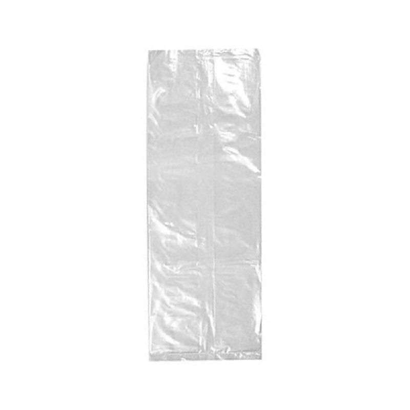 Low Density Polyethylene Clear Gusset Bag, 1 Mil 10 x 8 x 24", 500 Bags per Case