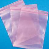 12" x 12" 4 mil Pink Anti-Static Zipper Bag, 1000 per Case redirect to product page