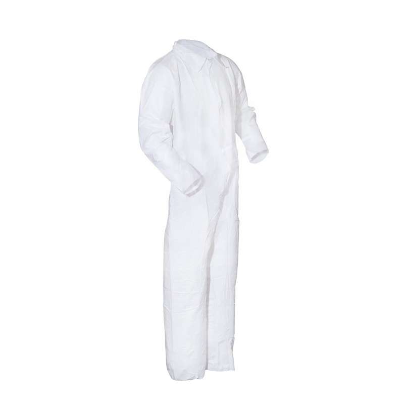 Disposable Microporous Coated Polypropylene Cleanroom Coveralls, White, 2X-Large, 25 per Case