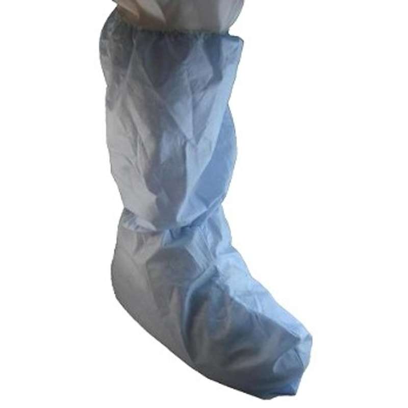 Cleanroom Disposable Boot Cover with Super Track, 100 per Case, Blue/Violet, X-Large