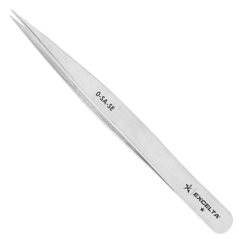 Tweezers, 1-Star, Straight, Strong Point, Anti-Mag. SS, 4.75" OAL