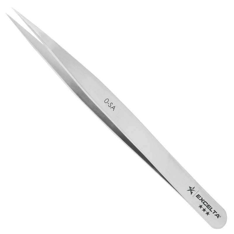 Neverust ® Stainless Steel Anti-magnetic Tweezers with Straight Tips, 3 Star, 4-3/4"