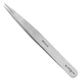 Tweezers, 1-Star, Straight, Strong Medium Point, Anti-Mag SS, Serrated Tips, 4.75" redirect to product page