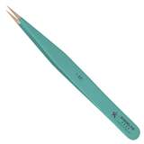 Tweezers, 4-Star, Straight, Very Fine Point, Epoxy Coated Brass, 4.5" OAL redirect to product page