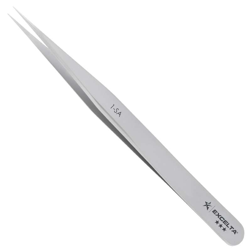 Tweezers, 3-Star, Straight, Very Fine Point, Anti-Mag. SS, 4.5" OAL