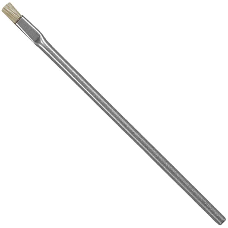 Brushes, Anti-Static, Straight, 0.32"x0.25", SS Hdl, Horse Hair Bristles, 4.75" OAL