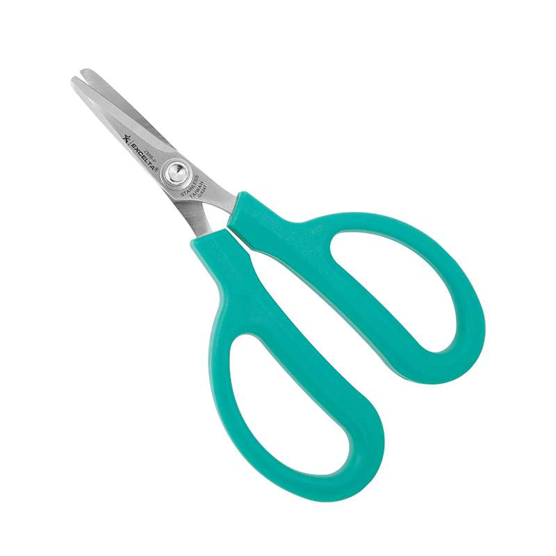 Scissors, Straight, 1.576" Blade, Stainless Steel, Blunt Tip, 5" OAL