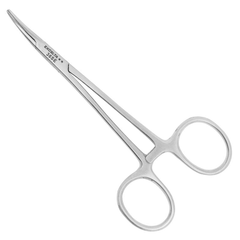 Hemostats, 25 degree Curved, SS, 5" OAL