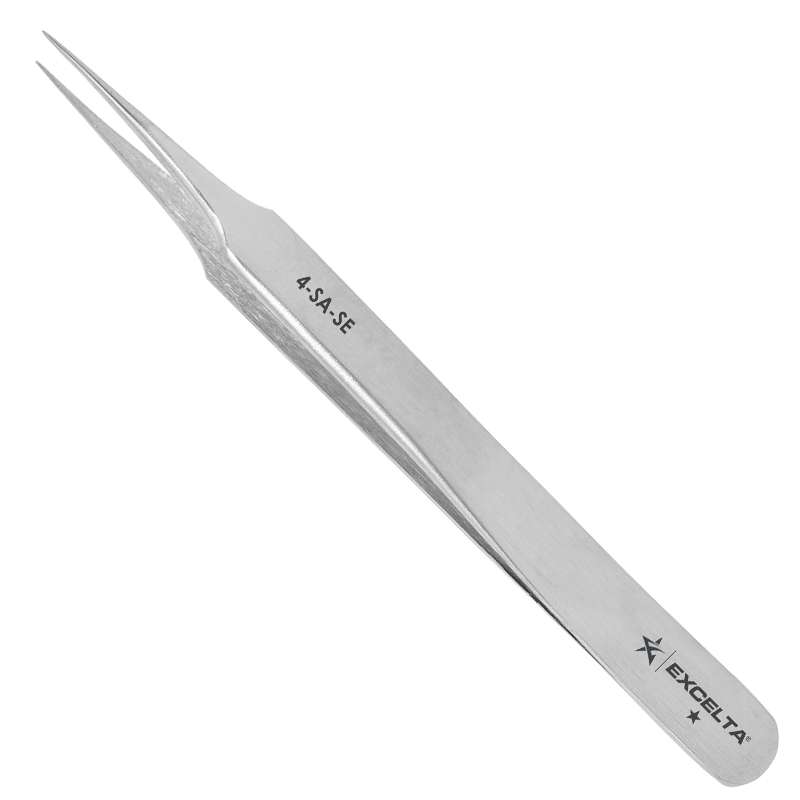 Tweezers, 1-Star, Straight, Tapered Ultra Fine Point, Anti-Mag. SS, 4.25" OAL