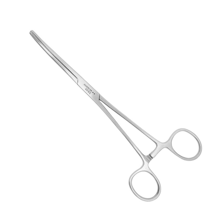 Hemostats, 30 degree Curved, SS, 8" OAL
