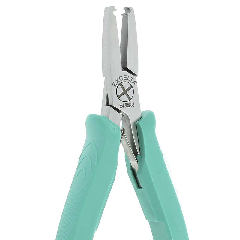 Lead Forming Pliers, Lock-in, .030" to 1st Bend, 5.25" OAL, Ergonomic Grips