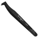 Tweezers, Angulated Flat Sharp Point, Conductive Plastic, 4.75" OAL redirect to product page