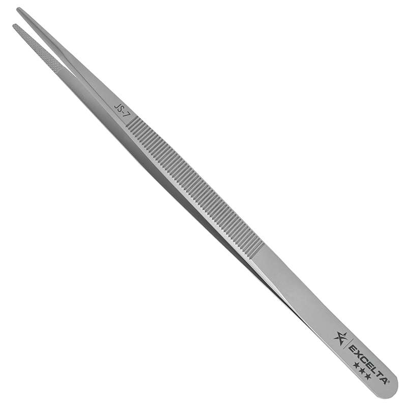 Tweezers/Forceps Gemologist, 0.071" Tip, Straight, Large, SS, 6.375" OAL