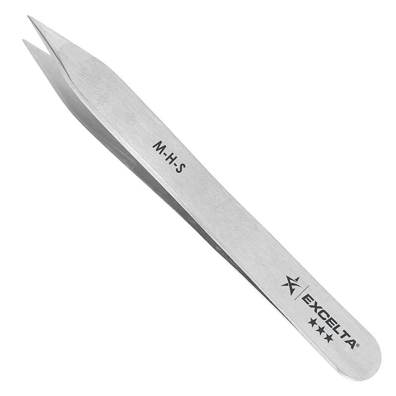 Tweezers, Mini Straight, Strong Point, SS, 3.5" OAL