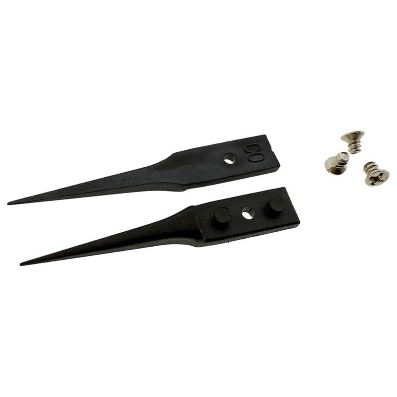 Replaceable Tips, For M-179A-RT Tweezers, Straight Tip, ESD Safe, 1.575" OAL