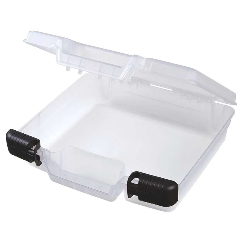 Storage Case, 10.0", 25.40 cm, Translucent Clear, without Foam, 12 per Case