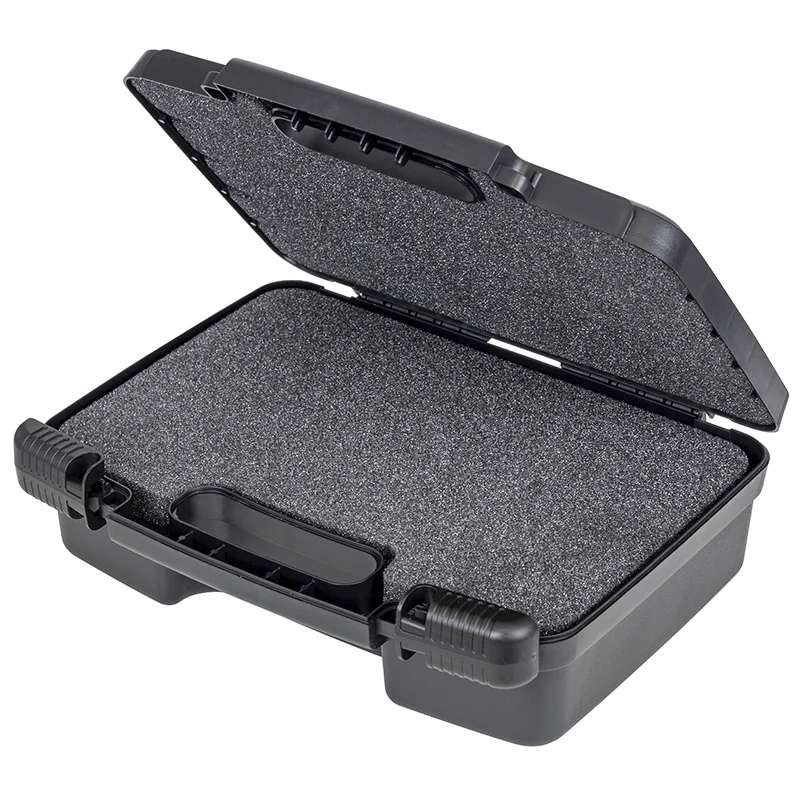 Storage Case, 12.0", 30.48 cm, Black, with Convoluted Foam, Lid and Diced Foam Base, 12 per Case
