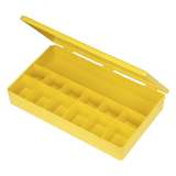 13 Compartment Yellow Plastic Box, 10-1/2in x 6-3/16in x 1-9/16in, 24 Pieces per Carton redirect to product page