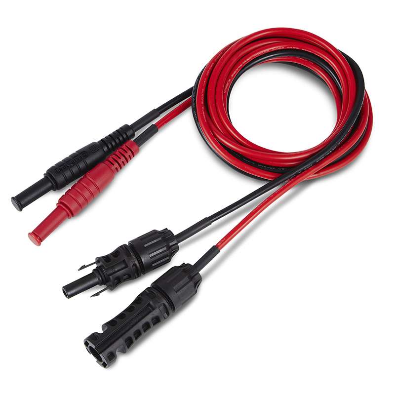 Test Leads with Banana Plug and MC4 Connector, Solar Photovoltaic, 1500 V, 60 in