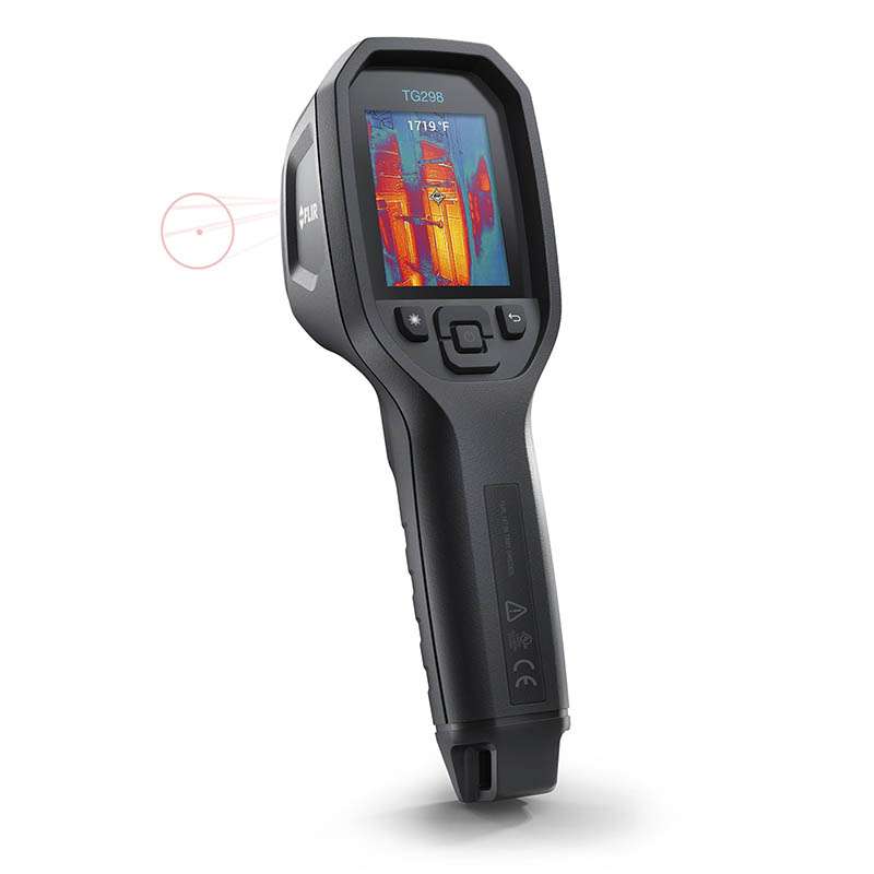 Thermal Imaging Camera with Bullseye Laser, 30:1 High Temperature Spot IR