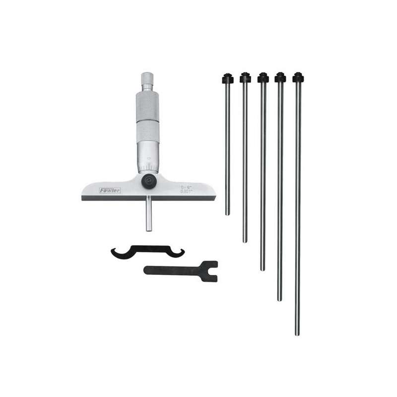 Economy Depth Micrometer with 0-6" Range and 4" Base