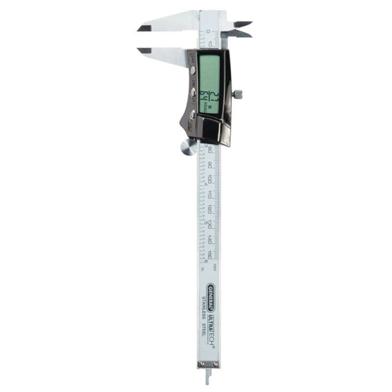 Heavy Duty Stainless Steel Digital Caliper with Auto Switch Off and Three Mode Display, 0-6" (0-153mm) Range