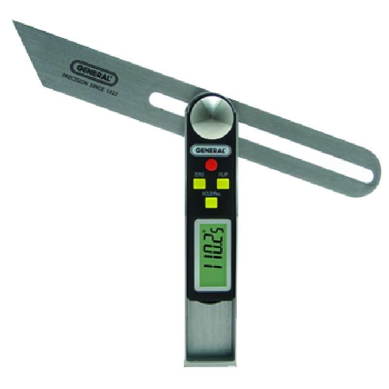 ANGLE-IZER Digital Sliding T-Bevel and Protractor, 8" Long
