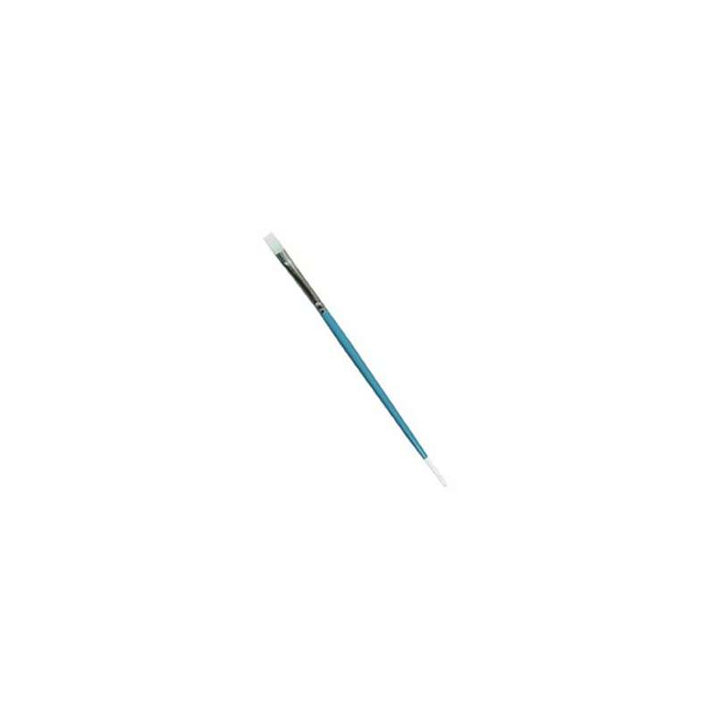 Artist Brush Flat, White, Taklon, Size 4