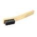 Scratch Brush, Nylon, Plywood Handle, 4x9 Row, 0.018" Diameter
