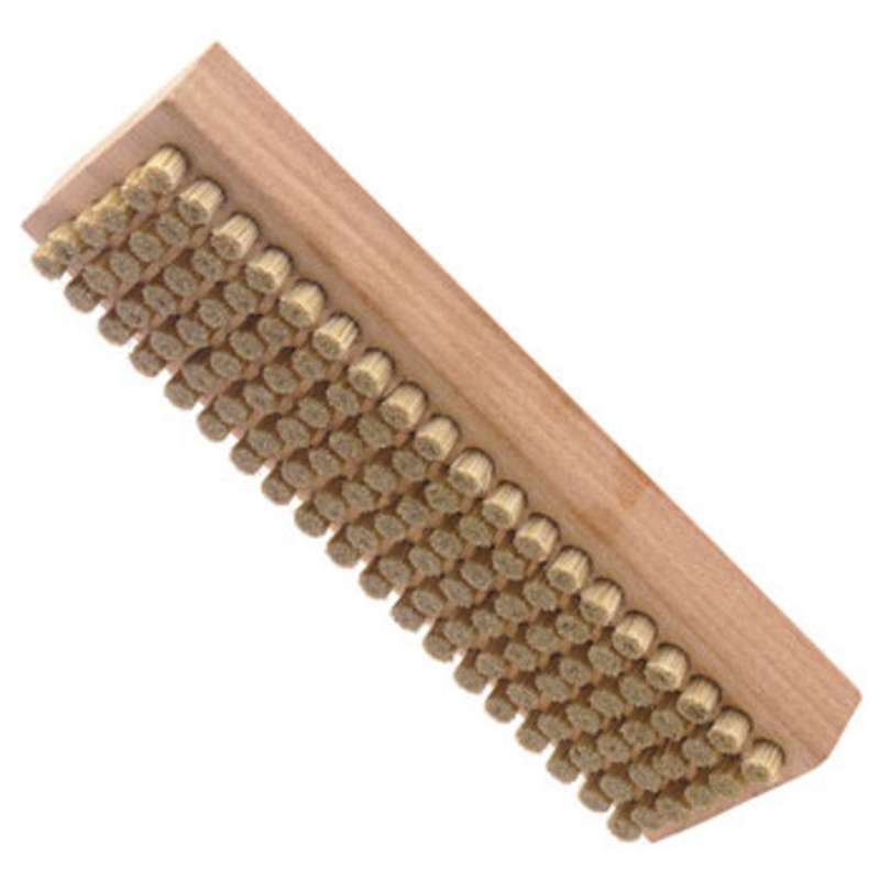 ESD-Safe Brush with 1/4" Long Hog Hair Bristles and a Plywood Handle, 2-1/4" x 7-1/8" Long