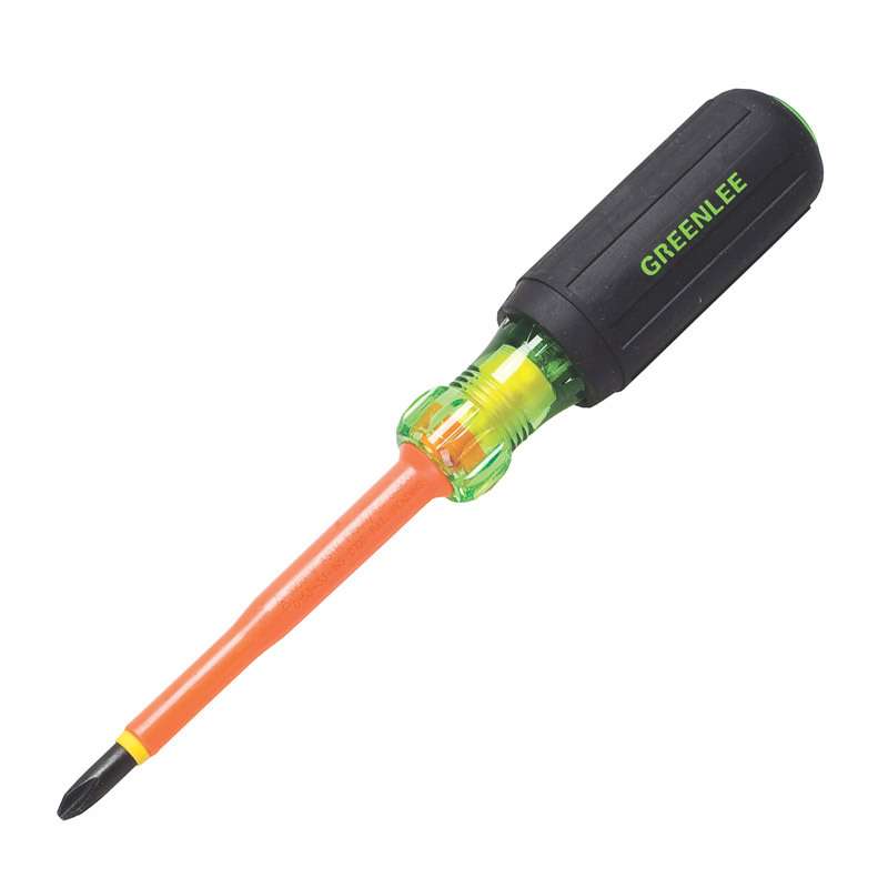 Insulated Phillips Tip Screwdriver with Soft Ergo Grip, #2" x 8-5/16" Long