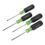 Square-Recess Tip Screwdriver Set, 4 Pieces redirect to product page