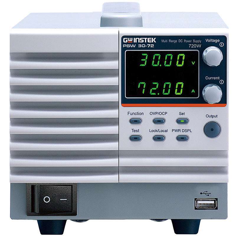 DC Power Supply, Single CH, Multi-Range, Switching, 30V, 72A, 720W, PSW Series