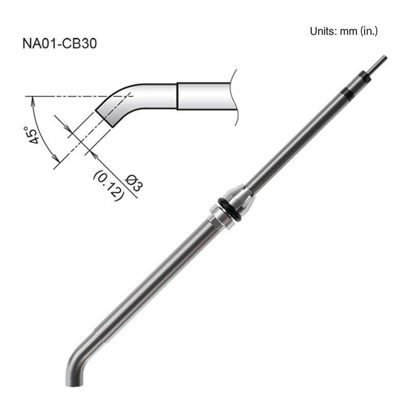 Nozzle, Bent, 3.0mm, for FR-8501