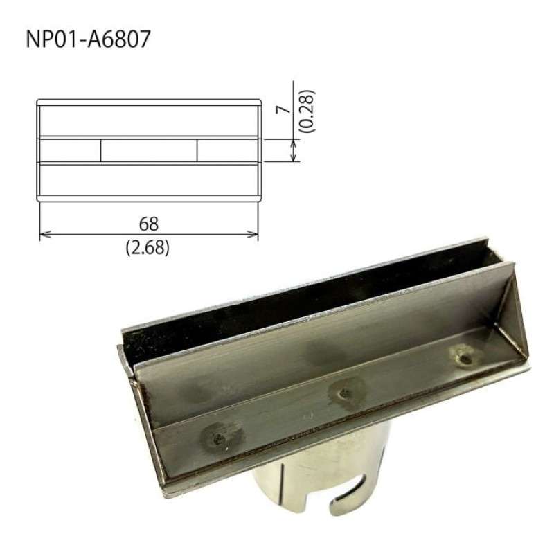 A68x7mm, 50 Pin Connector Nozzle For FX-310 Soldering Pot