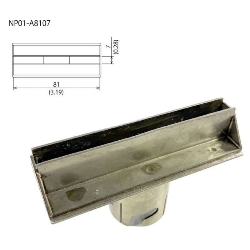 A81x7mm, 60 Pin Connector Nozzle for FX-310 Soldering Pot