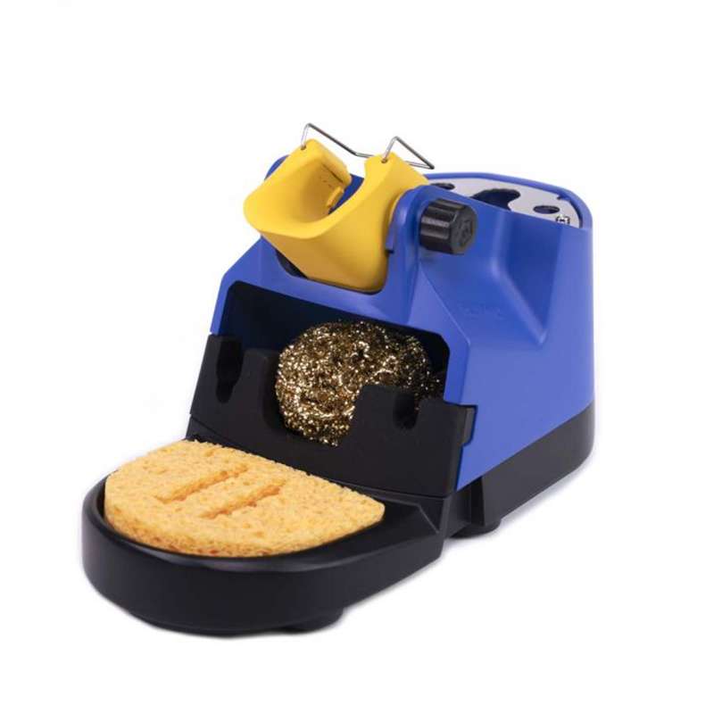 blue holder with yellow receptacle