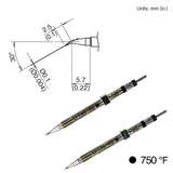 Bent Soldering Tip for Hakko FX-1003, 5.7mm x 0.1mm, 400°C/750°F redirect to product page