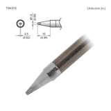 T39 Series Soldering Tip, Chisel, 1.2 x 10mm, FX-9701/9702 redirect to product page