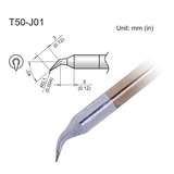 Soldering Tip, Micro Bent, R0.1mm/40 Degree x 3 x 3mm, FX-9703/9704 redirect to product page