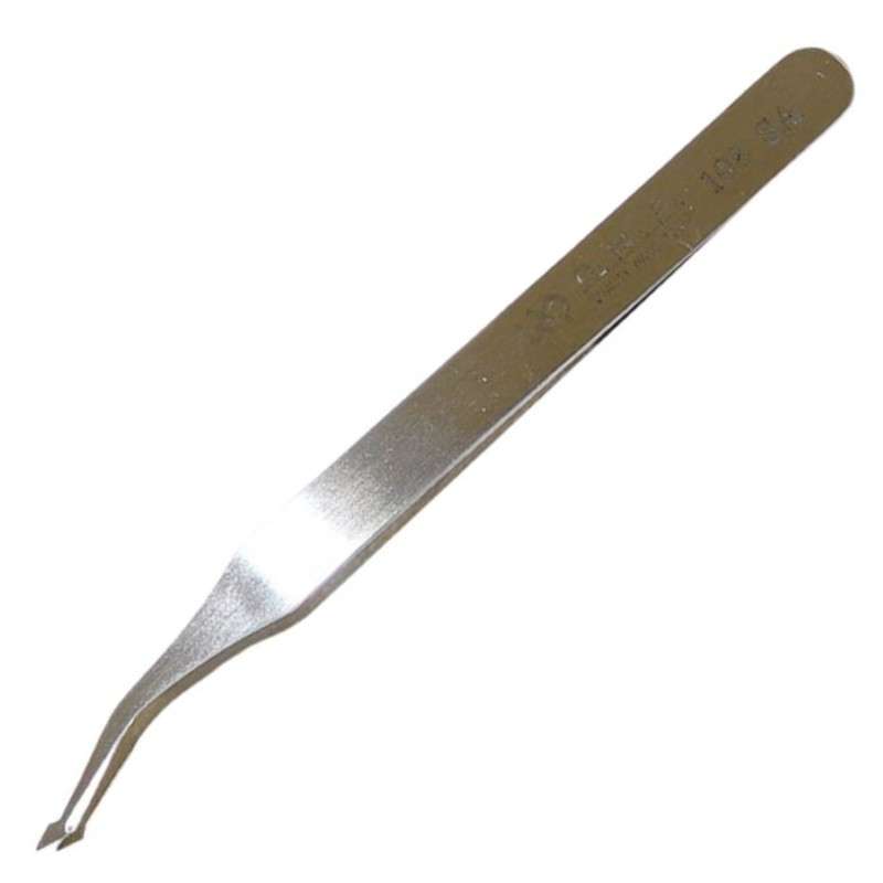 Tweezers, Flat Tip, 120mm OAL, Anti-Magnetic. 3.5mm Wide