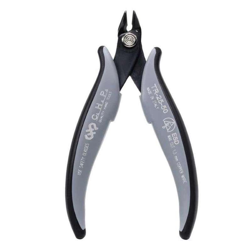 Cutter, Angled, Flush, Clean Cut, 16 AWG, ESD Handle