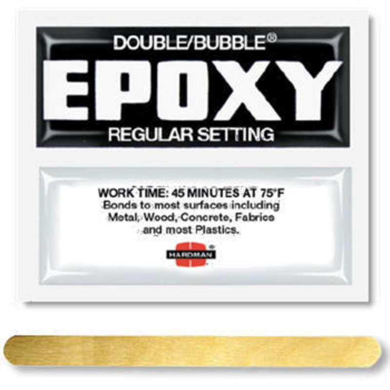 Double/Bubble® Black Regular Setting Epoxy Adhesive, 100 Packs per Carton