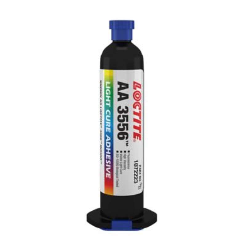 LOCTITE® AA 3556™ Indigo® Light Cure Clear High Viscosity Acrylic Adhesive, 25mL Syringe