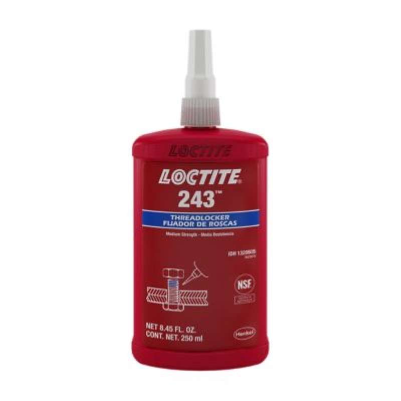 LOCTITE® 243™ Medium Strength Threadlocker, Primerless, 250 mL Bottle