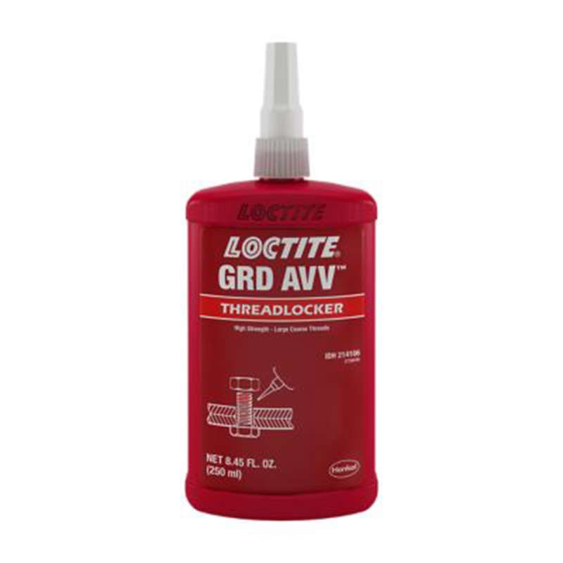Henkel LOCTITE 08641 Grade AVV High Strength Sealant Threadlocker, 250 mL, Red